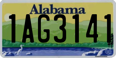 AL license plate 1AG3141