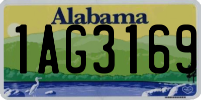 AL license plate 1AG3169