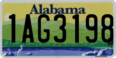 AL license plate 1AG3198