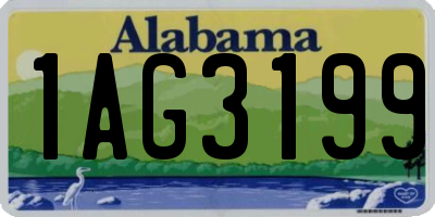 AL license plate 1AG3199