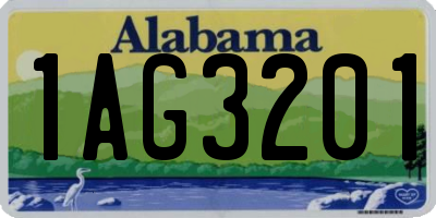 AL license plate 1AG3201