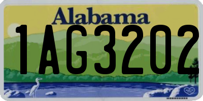 AL license plate 1AG3202