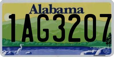 AL license plate 1AG3207