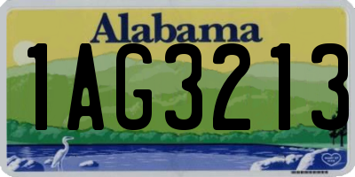 AL license plate 1AG3213