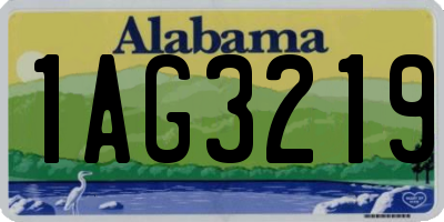 AL license plate 1AG3219