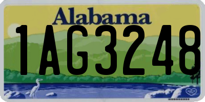 AL license plate 1AG3248