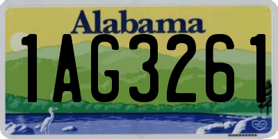 AL license plate 1AG3261