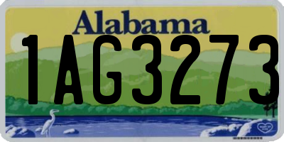 AL license plate 1AG3273