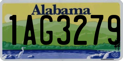 AL license plate 1AG3279