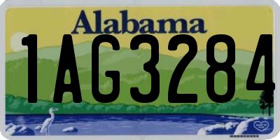 AL license plate 1AG3284