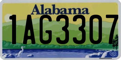 AL license plate 1AG3307