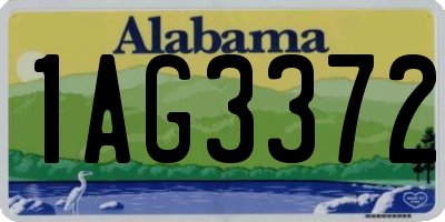 AL license plate 1AG3372