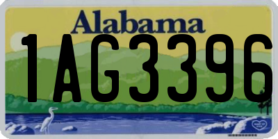 AL license plate 1AG3396