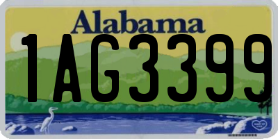 AL license plate 1AG3399