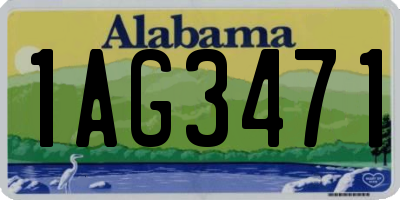 AL license plate 1AG3471