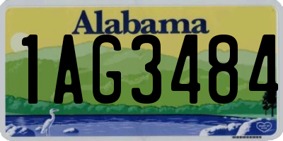AL license plate 1AG3484
