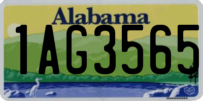 AL license plate 1AG3565