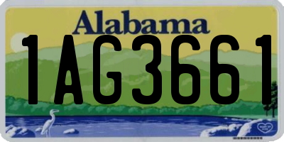 AL license plate 1AG3661