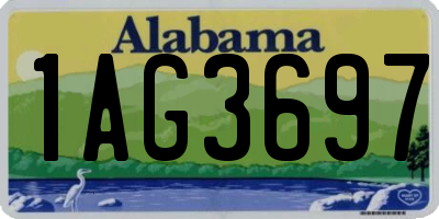AL license plate 1AG3697