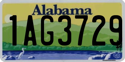 AL license plate 1AG3729