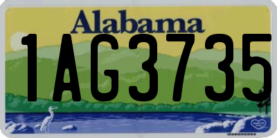 AL license plate 1AG3735
