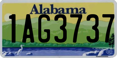 AL license plate 1AG3737