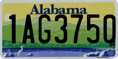 AL license plate 1AG3750