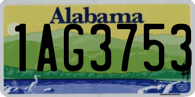 AL license plate 1AG3753