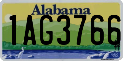 AL license plate 1AG3766