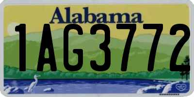 AL license plate 1AG3772