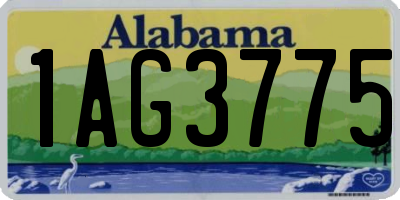 AL license plate 1AG3775