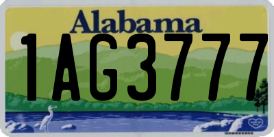 AL license plate 1AG3777