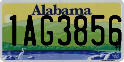 AL license plate 1AG3856