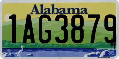 AL license plate 1AG3879