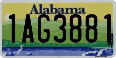 AL license plate 1AG3881