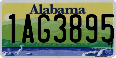 AL license plate 1AG3895