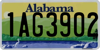 AL license plate 1AG3902