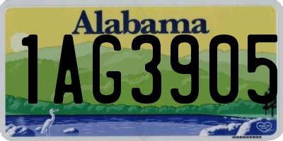 AL license plate 1AG3905
