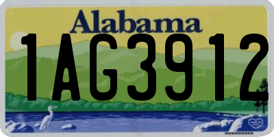 AL license plate 1AG3912