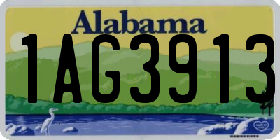 AL license plate 1AG3913