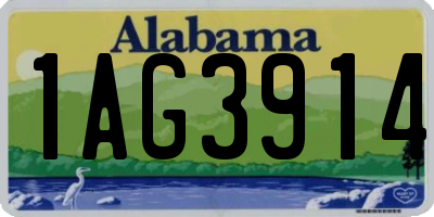 AL license plate 1AG3914