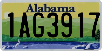 AL license plate 1AG3917
