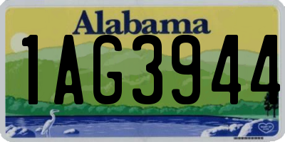 AL license plate 1AG3944