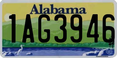 AL license plate 1AG3946