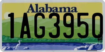 AL license plate 1AG3950