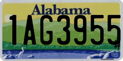 AL license plate 1AG3955