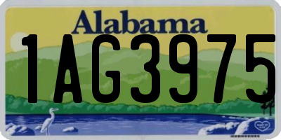 AL license plate 1AG3975