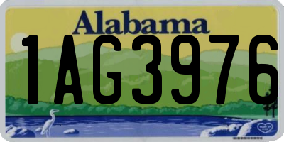 AL license plate 1AG3976