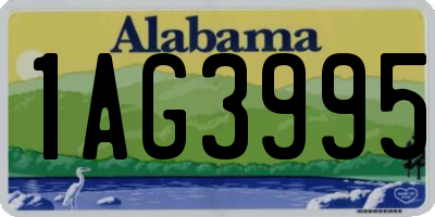 AL license plate 1AG3995