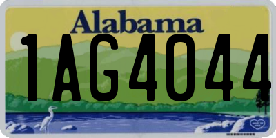AL license plate 1AG4044